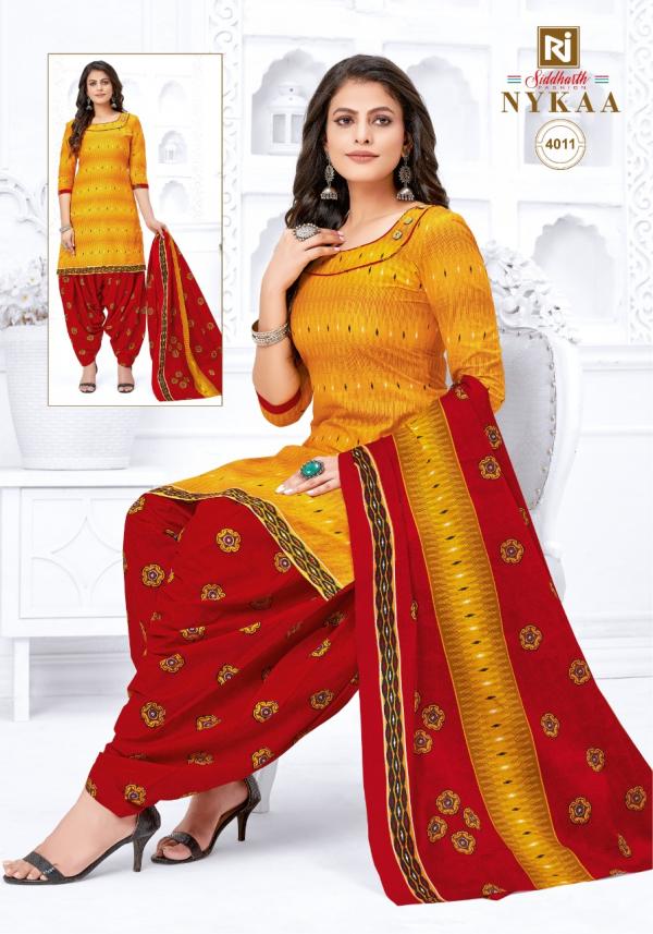 siddharth-nykaa-vol-4 Cotton Designer Exclusive Patiyala Dress Material